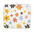 thumbnail image 1 of Yayeee Dish Drying Mat for Kitchen Counter 16"x18" Microfiber Absorbent Pad, Colorful Retro Floral, 1 of 7