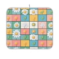 thumbnail image 1 of Yayeee Dish Drying Mat for Kitchen Counter 16"x18" Microfiber Absorbent Pad, Daisy Mosaic, 1 of 7