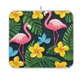 thumbnail image 1 of Yayeee Dish Drying Mat for Kitchen Counter 16"x18" Microfiber Absorbent Pad, Flamingo Floral Pattern, 1 of 7