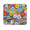 thumbnail image 1 of Yayeee Dish Drying Mat for Kitchen Counter 16"x18" Microfiber Absorbent Pad, Floral Fiesta, 1 of 7