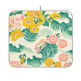 thumbnail image 1 of Yayeee Dish Drying Mat for Kitchen Counter 16"x18" Microfiber Absorbent Pad, Floral Wave, 1 of 7