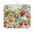 thumbnail image 1 of Yayeee Dish Drying Mat for Kitchen Counter 16"x18" Microfiber Absorbent Pad, Green Floral Tomatoes, 1 of 7