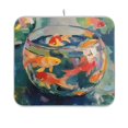thumbnail image 1 of Yayeee Dish Drying Mat for Kitchen Counter 16"x18" Microfiber Absorbent Pad, Green Goldfish, 1 of 7
