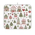thumbnail image 1 of Yayeee Dish Drying Mat for Kitchen Counter 16"x18" Microfiber Absorbent Pad, Green Nordic Christmas, 1 of 7