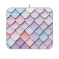 thumbnail image 1 of Yayeee Dish Drying Mat for Kitchen Counter 16"x18" Microfiber Absorbent Pad, Pink Art Pattern, 1 of 7