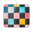 thumbnail image 1 of Yayeee Dish Drying Mat for Kitchen Counter 16"x18" Microfiber Absorbent Pad, Pink Checkered Pattern, 1 of 7