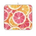 thumbnail image 1 of Yayeee Dish Drying Mat for Kitchen Counter 16"x18" Microfiber Absorbent Pad, Pink Grapefruit Slices, 1 of 7
