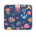 thumbnail image 1 of Yayeee Dish Drying Mat for Kitchen Counter 16"x18" Microfiber Absorbent Pad, Pink Jellyfish, 1 of 7