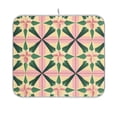 thumbnail image 1 of Yayeee Dish Drying Mat for Kitchen Counter 16"x18" Microfiber Absorbent Pad, Pink Symmetrical Stars, 1 of 7