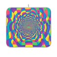 thumbnail image 1 of Yayeee Dish Drying Mat for Kitchen Counter 16"x18" Microfiber Absorbent Pad, Psychedelic Pattern, 1 of 7