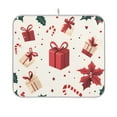 thumbnail image 1 of Yayeee Dish Drying Mat for Kitchen Counter 16"x18" Microfiber Absorbent Pad, Red Christmas Gift Pattern, 1 of 7