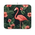 thumbnail image 1 of Yayeee Dish Drying Mat for Kitchen Counter 16"x18" Microfiber Absorbent Pad, Red Flamingo Pattern, 1 of 7