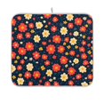 thumbnail image 1 of Yayeee Dish Drying Mat for Kitchen Counter 16"x18" Microfiber Absorbent Pad, Red Floral, 1 of 7