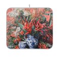 thumbnail image 1 of Yayeee Dish Drying Mat for Kitchen Counter 16"x18" Microfiber Absorbent Pad, Red Vibrant Flowers, 1 of 7