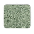thumbnail image 1 of Yayeee Dish Drying Mat for Kitchen Counter 16"x18" Microfiber Absorbent Pad, Retro Green Abstract, 1 of 7