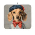 thumbnail image 1 of Yayeee Dish Drying Mat for Kitchen Counter 16"x18" Microfiber Absorbent Pad, Yellow Dog Artist, 1 of 7