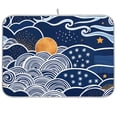 thumbnail image 1 of Yayeee Dish Drying Mat for Kitchen Counter 18"x24" Microfiber Absorbent Pad, Blue Night Sky, 1 of 7