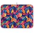 thumbnail image 1 of Yayeee Dish Drying Mat for Kitchen Counter 18"x24" Microfiber Absorbent Pad, Colorful Art Leaves Pattern, 1 of 7
