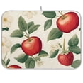 thumbnail image 1 of Yayeee Dish Drying Mat for Kitchen Counter 18"x24" Microfiber Absorbent Pad, Apples Flower Pattern, 1 of 7