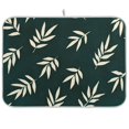 thumbnail image 1 of Yayeee Dish Drying Mat for Kitchen Counter 18"x24" Microfiber Absorbent Pad, Beige Leaves, 1 of 7