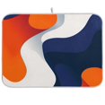 thumbnail image 1 of Yayeee Dish Drying Mat for Kitchen Counter 18"x24" Microfiber Absorbent Pad, Blue Abstract Wavy, 1 of 7