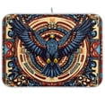 thumbnail image 1 of Yayeee Dish Drying Mat for Kitchen Counter 18"x24" Microfiber Absorbent Pad, Blue Geometric Eagle, 1 of 7