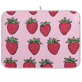 thumbnail image 1 of Yayeee Dish Drying Mat for Kitchen Counter 18"x24" Microfiber Absorbent Pad, Cartoon Strawberry, 1 of 7