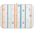 thumbnail image 1 of Yayeee Dish Drying Mat for Kitchen Counter 18"x24" Microfiber Absorbent Pad, Cute Nautical Pattern, 1 of 7