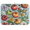 thumbnail image 1 of Yayeee Dish Drying Mat for Kitchen Counter 18"x24" Microfiber Absorbent Pad, Floral Tomatoes, 1 of 7