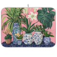 thumbnail image 1 of Yayeee Dish Drying Mat for Kitchen Counter 18"x24" Microfiber Absorbent Pad, Floral Vase, 1 of 7