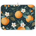 thumbnail image 1 of Yayeee Dish Drying Mat for Kitchen Counter 18"x24" Microfiber Absorbent Pad, Green Oranges, 1 of 7