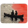 thumbnail image 1 of Yayeee Dish Drying Mat for Kitchen Counter 18"x24" Microfiber Absorbent Pad, Illusionary Boat, 1 of 7