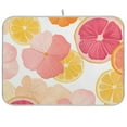 thumbnail image 1 of Yayeee Dish Drying Mat for Kitchen Counter 18"x24" Microfiber Absorbent Pad, Pink Floral Orange, 1 of 7