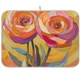 thumbnail image 1 of Yayeee Dish Drying Mat for Kitchen Counter 18"x24" Microfiber Absorbent Pad, Purple Abstract Floral, 1 of 7
