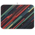 thumbnail image 1 of Yayeee Dish Drying Mat for Kitchen Counter 18"x24" Microfiber Absorbent Pad, Red Abstract Lines, 1 of 7