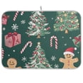 thumbnail image 1 of Yayeee Dish Drying Mat for Kitchen Counter 18"x24" Microfiber Absorbent Pad, Red Christmas Gingerbread, 1 of 7
