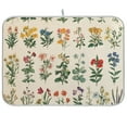 thumbnail image 1 of Yayeee Dish Drying Mat for Kitchen Counter 18"x24" Microfiber Absorbent Pad, Red Floral, 1 of 7
