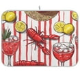 thumbnail image 1 of Yayeee Dish Drying Mat for Kitchen Counter 18"x24" Microfiber Absorbent Pad, Red Lobster, 1 of 7