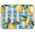 thumbnail image 1 of Yayeee Dish Drying Mat for Kitchen Counter 18"x24" Microfiber Absorbent Pad, Retro Lemon Leaves, 1 of 7