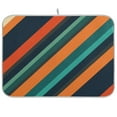 thumbnail image 1 of Yayeee Dish Drying Mat for Kitchen Counter 18"x24" Microfiber Absorbent Pad, Retro Stripes, 1 of 7