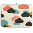 thumbnail image 1 of Yayeee Dish Drying Mat for Kitchen Counter 18"x24" Microfiber Absorbent Pad, Simple Clouds, 1 of 7