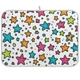 thumbnail image 1 of Yayeee Dish Drying Mat for Kitchen Counter 18"x24" Microfiber Absorbent Pad, White Stars, 1 of 7