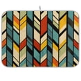 thumbnail image 1 of Yayeee Dish Drying Mat for Kitchen Counter 18"x24" Microfiber Absorbent Pad, Yellow Geometric, 1 of 7