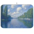 thumbnail image 1 of Yayeee Dish Drying Mat for Kitchen Counter Ultra Absorbent Easy Clean Pad 18x16", Blue Sky and River, 1 of 7