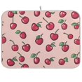 thumbnail image 1 of Yayeee Dish Drying Mat for Kitchen Counter Ultra Absorbent Easy Clean Pad 18x16", Cherries Pattern, 1 of 7