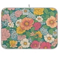 thumbnail image 1 of Yayeee Dish Drying Mat for Kitchen Counter Ultra Absorbent Easy Clean Pad 18x16", Floral Pattern, 1 of 7