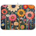 thumbnail image 1 of Yayeee Dish Drying Mat for Kitchen Counter Ultra Absorbent Easy Clean Pad 18x16", Large Colorful Flowers, 1 of 7