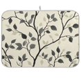 thumbnail image 1 of Yayeee Dish Drying Mat for Kitchen Counter Ultra Absorbent Easy Clean Pad 18x16", Leaves Pattern, 1 of 7