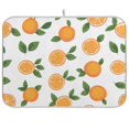 thumbnail image 1 of Yayeee Dish Drying Mat for Kitchen Counter Ultra Absorbent Easy Clean Pad 18x16", Orange, 1 of 7