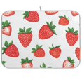 thumbnail image 1 of Yayeee Dish Drying Mat for Kitchen Counter Ultra Absorbent Easy Clean Pad 18x16", Strawberry, 1 of 7